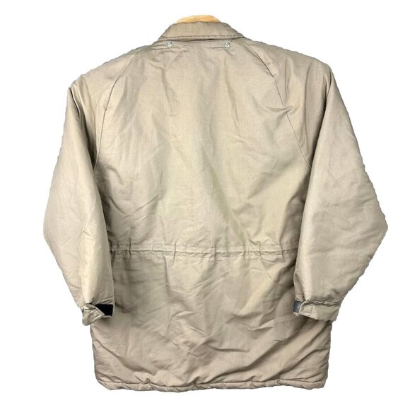 Vintage Cal Craft Insulated Jacket Adults L 42-44 Tan Lined Snap & Zip USA Made - Picture 2 of 16